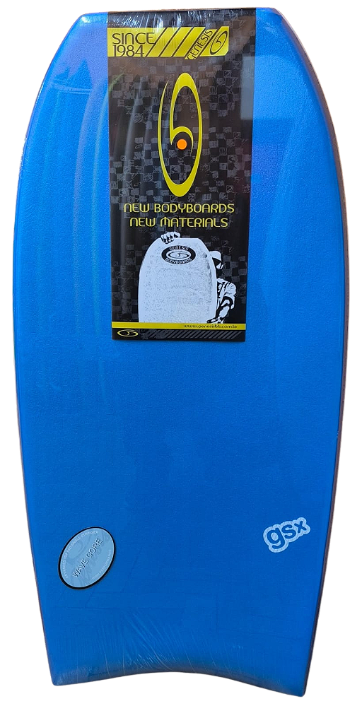 Prancha de Bodyboard Genesis Modelo GSX  41" - Azul/Laranja - Crescent Tail