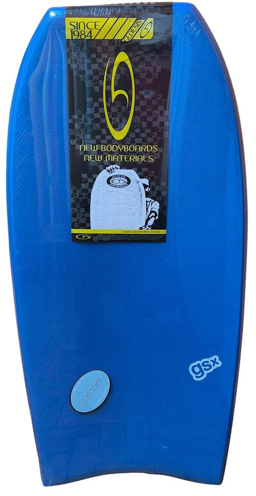 Prancha de Bodyboard Genesis Modelo GSX  41" - Azul/Azul - Crescent Tail