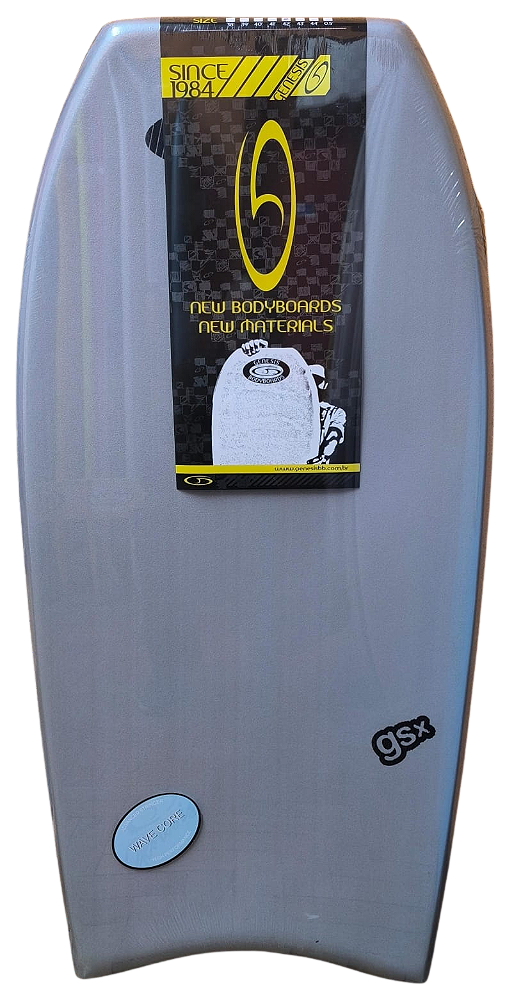 Prancha de Bodyboard Genesis Modelo GSX  42" - Cinza/Preto - Crescent Tail