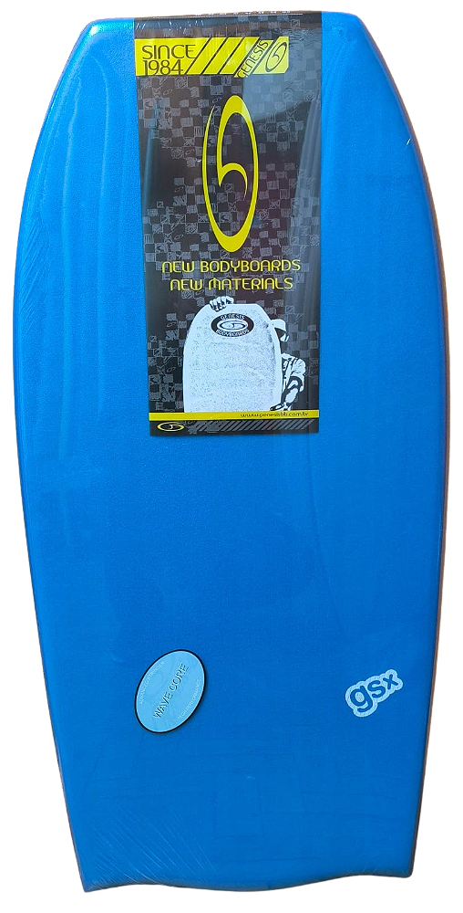 Prancha de Bodyboard Genesis Modelo GSX  42" - Azul/Branco - Bat Tail