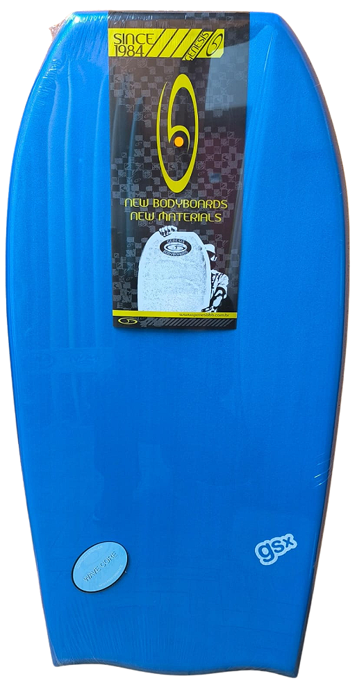 Prancha de Bodyboard Genesis Modelo GSX  44" - Azul/Cinza - Bat Tail