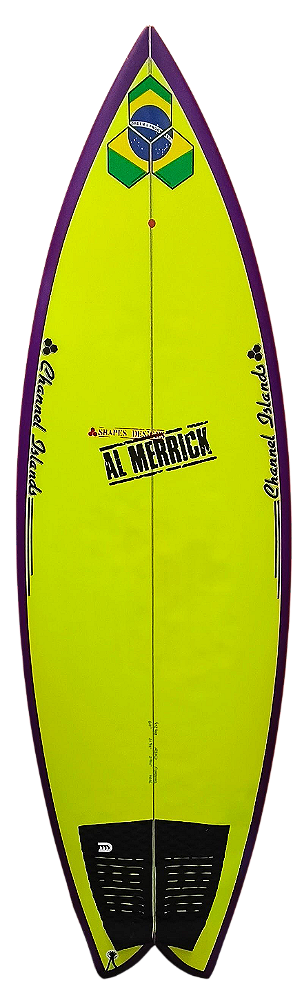 Prancha De Surf Al Merrick Modelo Fish Beard - 60'''- 40 Lts - PU - FCS2 usada
