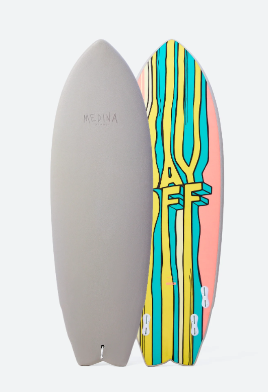 Prancha de Surf Medina Soft Top Grey Day Off 5'6" 37L - Nova