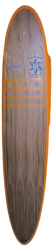 Prancha De Surf Longboard Power light Modelo Orange Monkey 9’0" -  64 L Eps-Wood - Novo