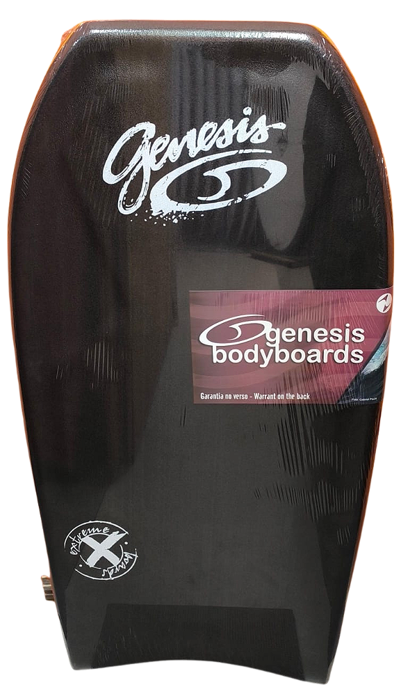 Bodyboard Genesis | Modelo Extreme | Preto-Rosa | Crescent Tail - TAM 39''