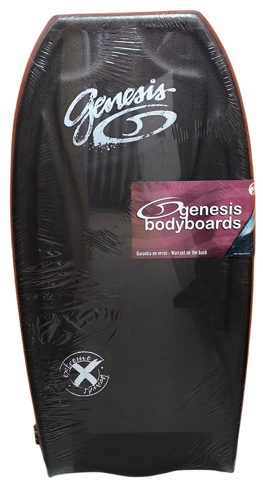 Bodyboard Genesis | Modelo Extreme | Preto-Azul| Crescent Tail - TAM 41''