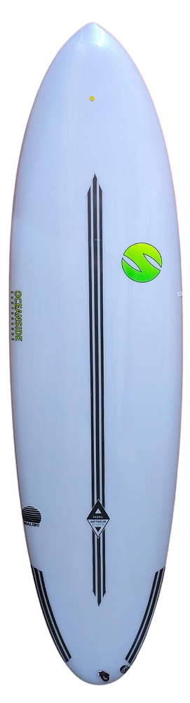 Prancha De Surf Ocean Side Modelo Malibu 6’8" - 48 L EPS Carbon Sling - FCS2 Nova