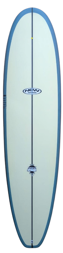 Prancha De Surf Funboard New Advance 7’4'' - 53,4 L EPS Nova ( cor Bege -Chumbo )