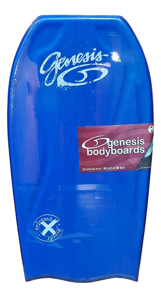 Bodyboard Genesis | Modelo Extreme | Azul/Branco - BatTail - TAM 39''