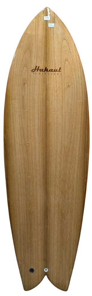 Prancha De Surf Retro Fish WOOD 5'7'' - 32,6 Lts WOOD ( Kiri Japones ) - NOVO