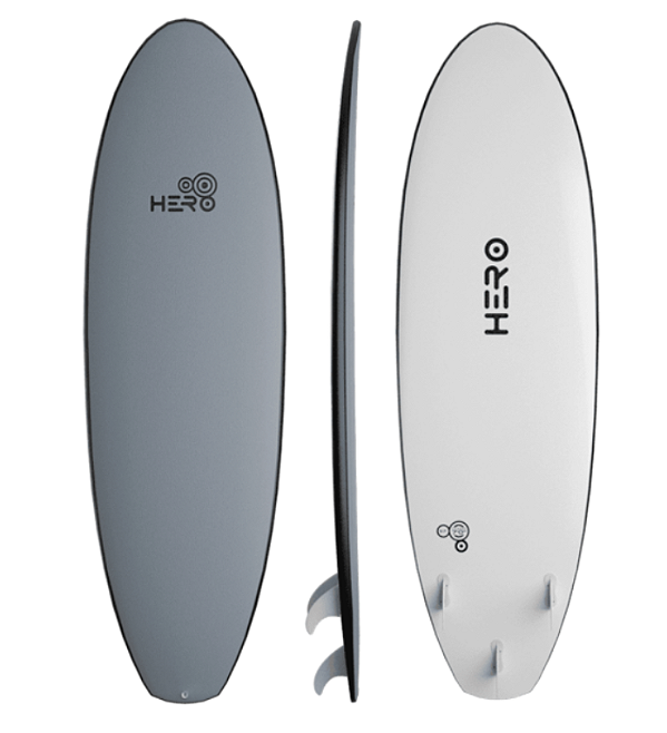 Prancha Softboard Hero Frisbee 7'0 - 64 L - CINZA