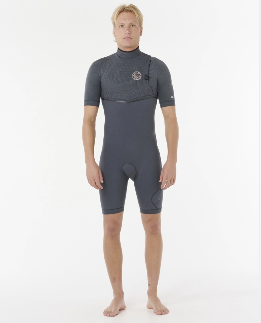 Short John Rip Curl E-Bomb E7 2/2mm Zip Free - 2026 - Cor IRON