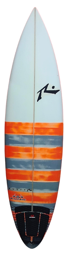 Prancha De Surf Rusty Modelo Blackbird 6'6" 36,5 L PU Semi Nova ( nunca foi para agua )