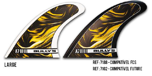 Quilha Bully´s FCS2 Large - A7 2026 - Modelo Al Merrick (Thruster)