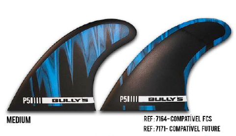 Quilha Bully´s FCS2 Medium - P5 2026 - Modelo Mick Fanning (Thruster)