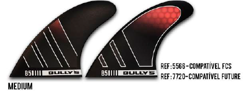 Quilha Bully´s FCS2 Media - B5 2026 - Modelo Performance (Thruster)
