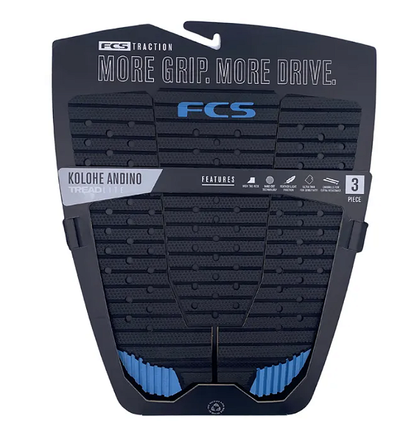 Deck FCS Kolohe Andino Tread Lite Black/Tranquil Blue