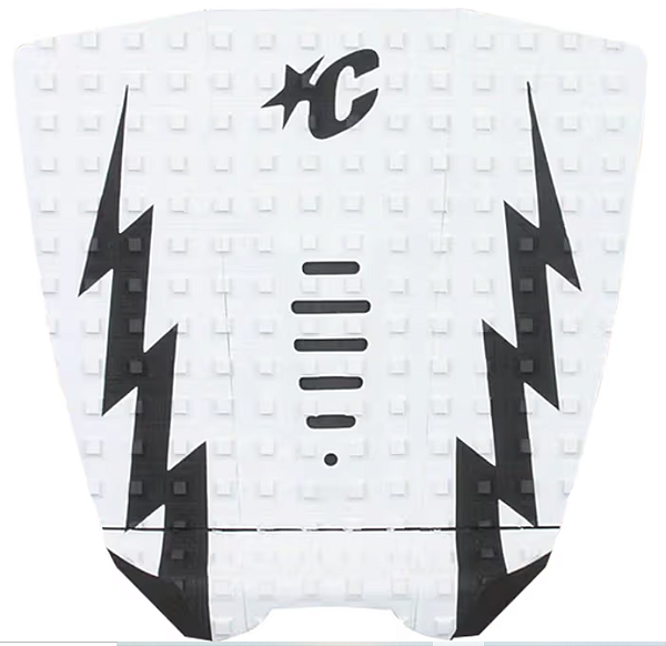 Deck para Prancha de Surf Creatures Modelo Mick Fanning - Branco raio preto