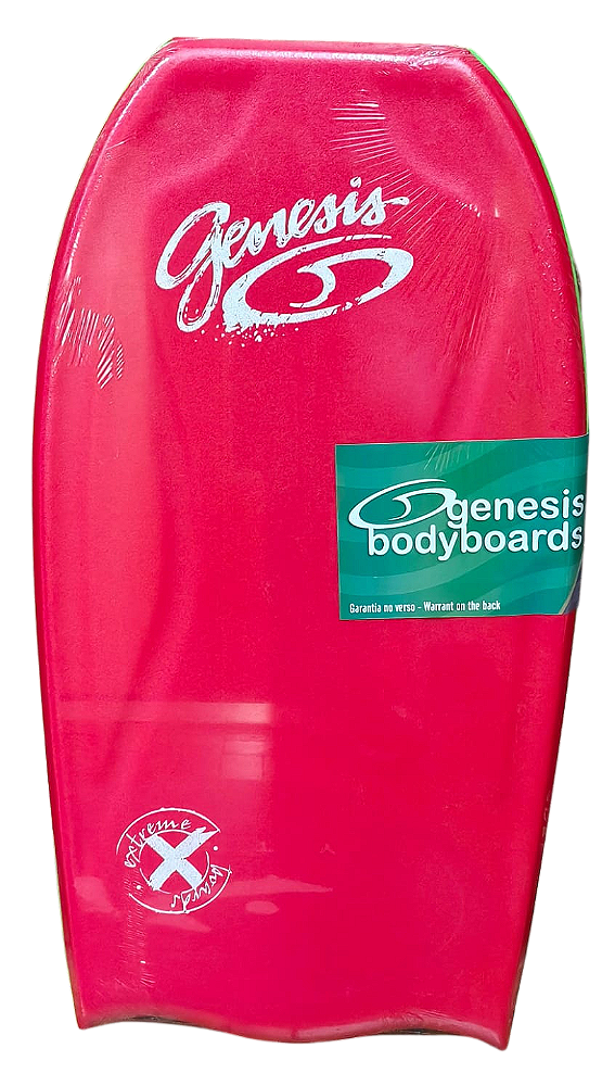 Bodyboard Genesis | Modelo Extreme | Vermelhor/Preto - BatTail - TAM 38''