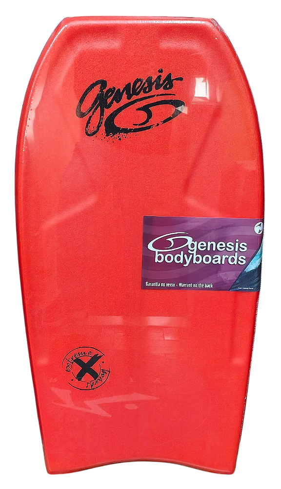 Bodyboard Genesis | Modelo Extreme | Laranja-Azul| Crescent Tail - TAM 41''