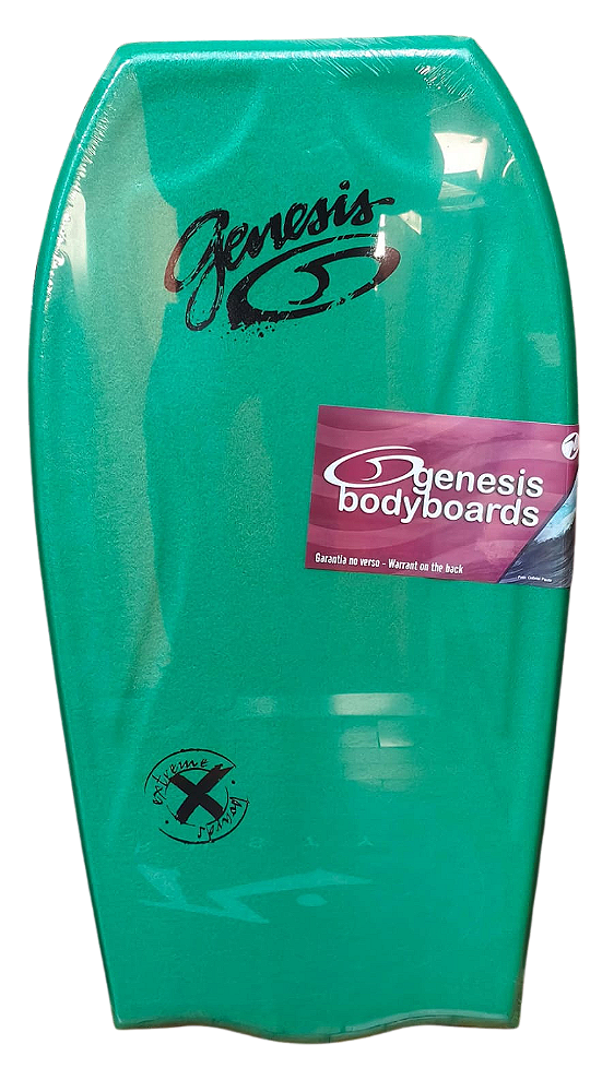 Bodyboard Genesis | Modelo Extreme | Verde-Preto | Bat Tail - TAM 42''