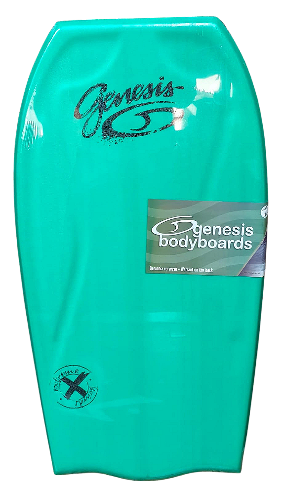 Bodyboard Genesis | Modelo Extreme | Verde-Preto | Bat Tail - TAM 42''