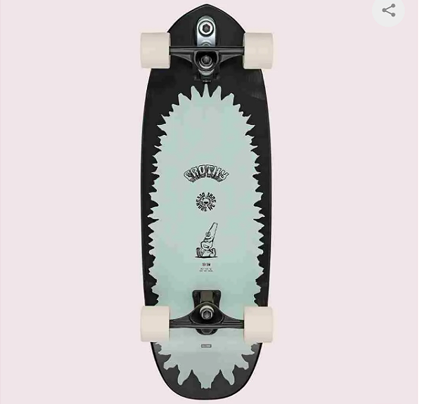 Simulador de Surf Mod. Frothe Estilo Sea Saw Preto e Verde 30" - GLOBE