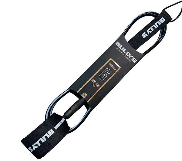 Leash Bullys 6' x 7 mm - IMPORTADO - Preto- Branco - Premium