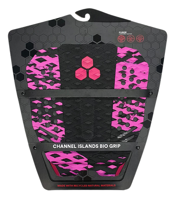 Deck para Prancha de Surf Al Merrick Modelo Fuser - IMPORTADO - Preto/Rosa