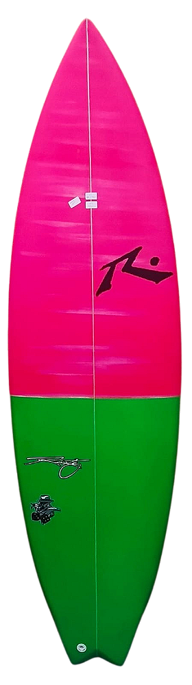 Prancha De Surf Rusty Modelo Hustler 6'4'' - 38,80 L PU - FCS 1 - Nova - COLECIONADOR
