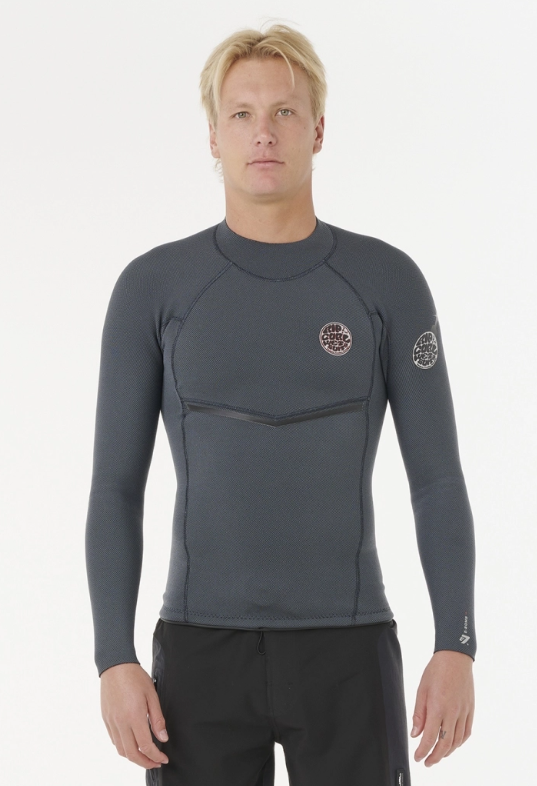 Jaqueta Rip Curl E-Bomb E7 - 1.5mm Manga Longa - cor IRON