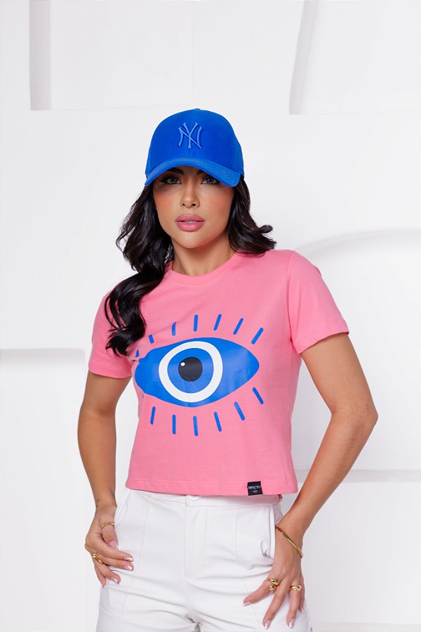 Cropped Basic Olho Grego Chiclete