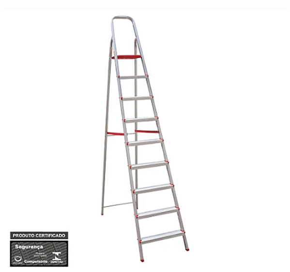 Escada de alumínio doméstica