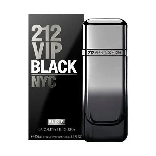 212 VIP Black Elixir Carolina Herrera Eau De Parfum Masculino 100 ml