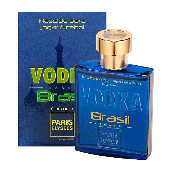 Vodka Brasil Azul De Paris Elysees Eau De Toilette Masculino 100 ml