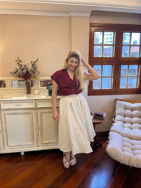 Saia Camille Baunilha
