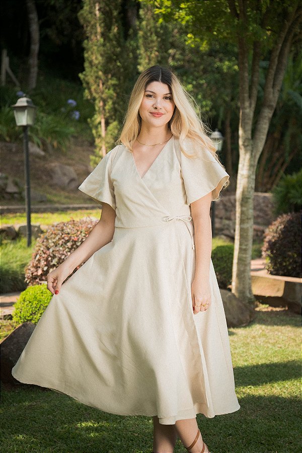 Vestido Toscana Baunilha