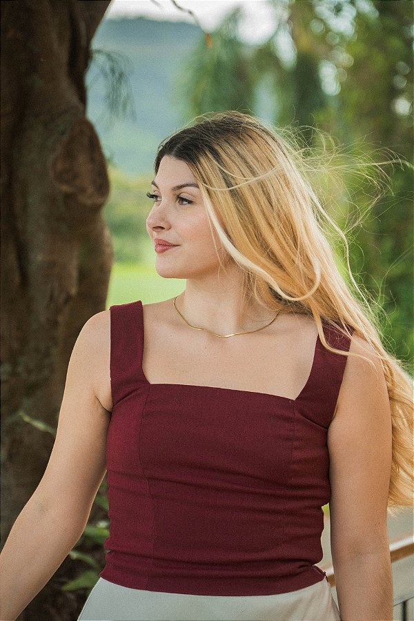Blusa Celine Cherry