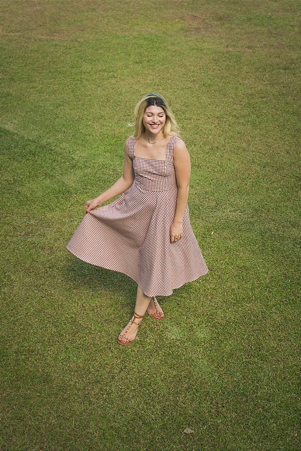 Vestido Celine Vichy Cherry