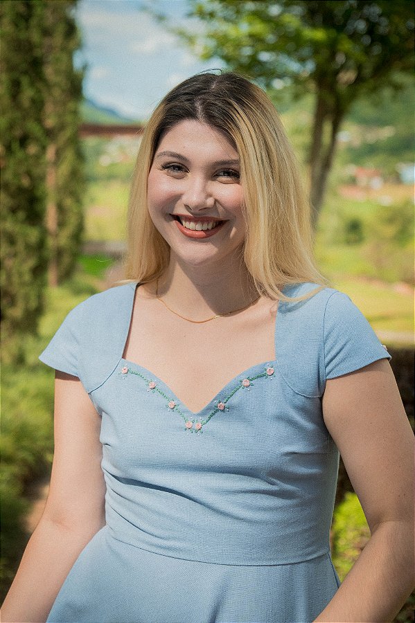 Vestido Vivienne Azul Celeste