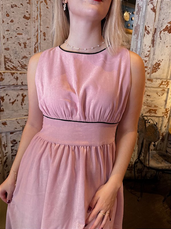 Vestido Katharine Rosa Chá