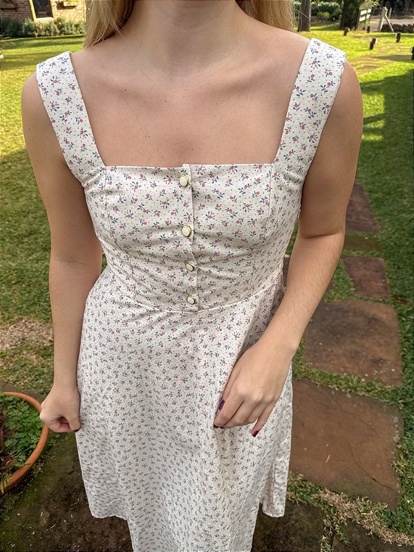 Vestido Iconic Floral Rosa