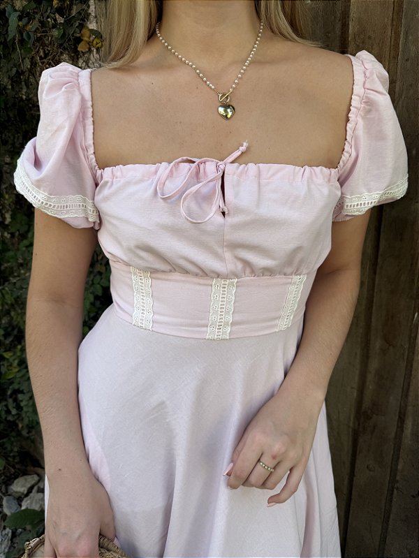 Vestido Alvorada Rosa Bebê