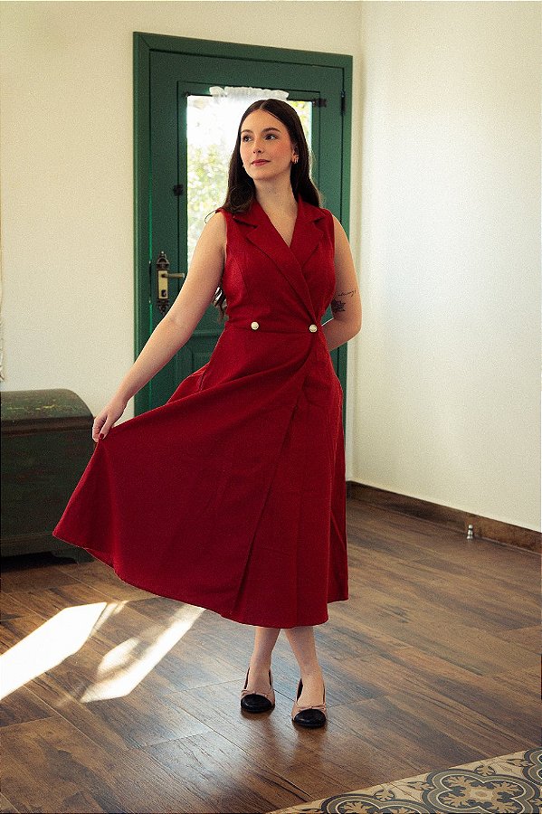 Vestido Diana Terracota