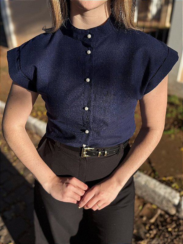 Camisa Pérola Marinho