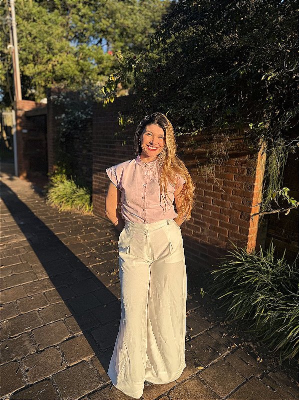 Calça Pantalona Off White
