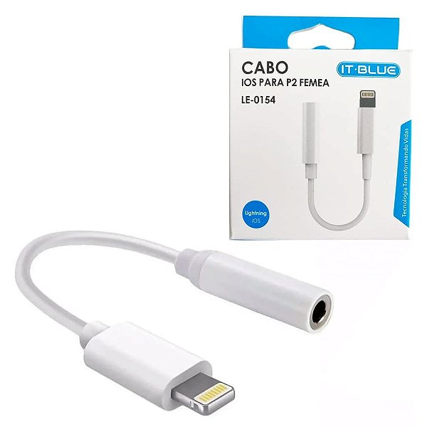Adaptador de Lightning para Conector de Fones de Ouvido