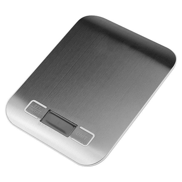 Balança Digital de Cozinha 5kg Inox Unique