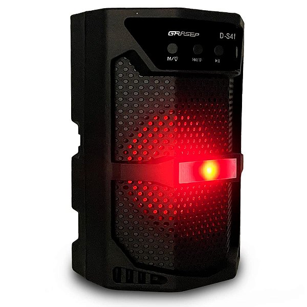 Caixinha Caixa de Som com Bluetooth Amplificada Potente e Portátil e Entradas para Usb Microfone Micro Sd Aux Graves Exc