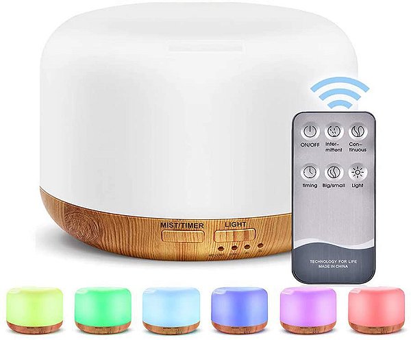 Difusor Aromático e Umidificador de A Ultrassônico